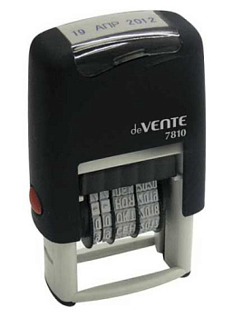 Датер авт. deVENTE 4111303  3мм буквенный,блистер