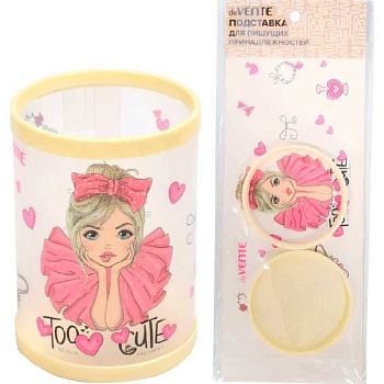 Подставка д/пиш.принадл. deVENTE "Too Cute Girl" 4104302 сборно-разб.,11,1*8см