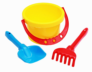 Набро №7 (ведро 1л,лопатка 22см,грабли 21см) И-1822