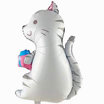 Шар фольга 33" фигура Кошка (84см) /К ч47649 Микрос
