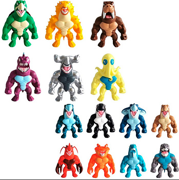 Monster Flex Тянущиеся фигурки Aqua (14см) 14 видов в асс. Т23255