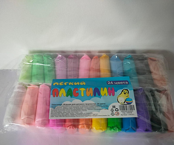 Лёгкий пластилин (24шт/уп) 7-8гр 22см C66341