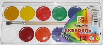 Краски 12цв. ЛУЧ "Классика" 19С 1287-08 аквар.,мед.,с/к 19С 1287-08