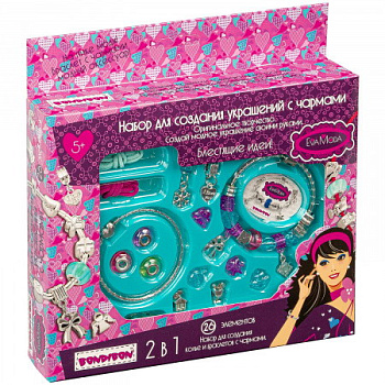 Bondibon Eva Moda Набор д/создания украшений с чармами 868-76 (26эл,колье,брасле