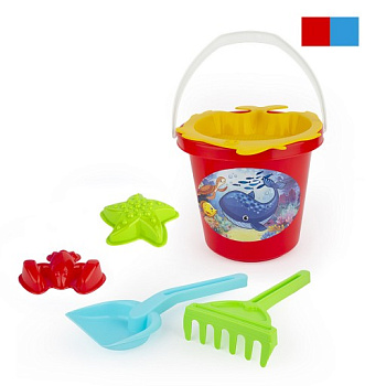 Песоч. набор Море зовёт (вед.2,75л,совок,грабли,сито,2фор) в/сУ1123 (Совтехстром)