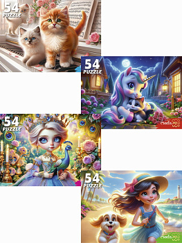 Пазлы (54эл) Любимые пазлы для девочек П54-8711