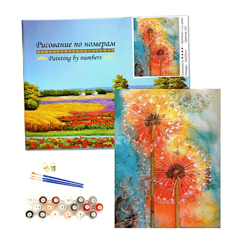 Рисование по номер. (40*50см) подрам. Одуванчики YCGJ32664