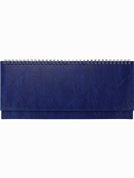 Планинг 56л. недатир. EVERYDAY CHRONICLES - BLUE гребень,кожзам(синий),отстрочка