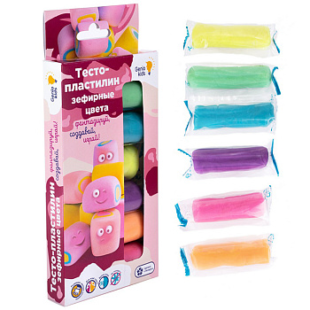 Тесто-пластилин (6цв) Маршмеллоу цветаTA1089V (Genio Kids-Art)