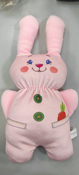 Заяц Олаф (32*20*6см) розовый 21.183.2 (Malvina)