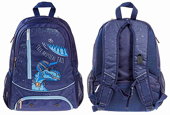 Рюкзак ХАТ Street "Мой друг Дино" NRk_64071 полиэстер,светоотр.,1отд.,42*29*12см