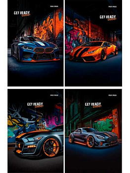 Блокнот А6  24л. Проф-Пресс "Разные машины и граффити-1" Б24-4697 цв.мелов.обл.,асс.