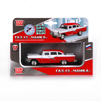 Машина Технопарк металл. ГАЗ Чайка (11,5см) откр.дв,инерц,в/к X600-H09083-R