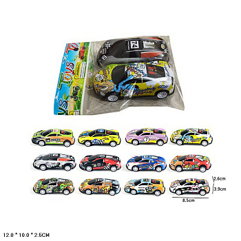 Набор автомобилей WJ717 (2шт) 8,5*3,9 в пакете