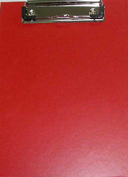 СБ Планшет с зажимом А5 155*215мм красный