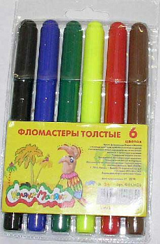 Фломастеры JUMBO  6цв. Каляка-Маляка ФТКМ06 толстые