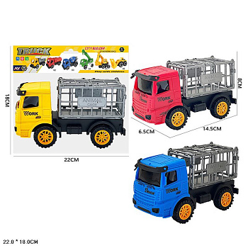 Грузовик 636-27 с клеткой (14,5*6,5см) в пакете