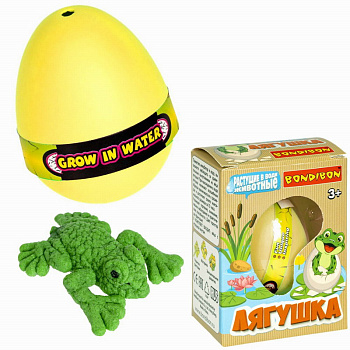 Bondibon Растущие в воде животные Вырасти лягушку, яйцо жёлтое ВВ4857-3