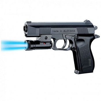 Пистолет с фонарем K2119-C/P2119-C в/к 