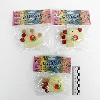 Игрушка-антистресс Таба сквиш Хомяк с ягодкой (6 см) 4-681