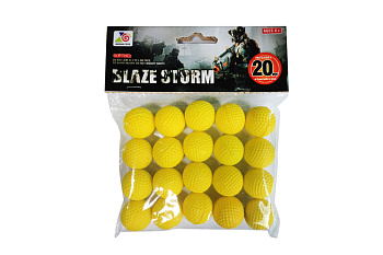 Набор "Патроны" ZC05 (20шт) EVA пули шарики поролон для оружия в пакете