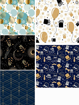 Бумага упак. Современная коллекция (70х100,1л,5+0,5диз) УБ-8940