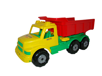 Автомобиль Буран №1 самосвал жёлто-красный (73х29,5х32,5см) в/м 43627 (Полесье)