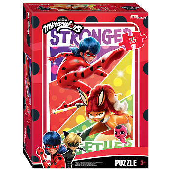 Пазлы (35эл) Леди Баг и Супер-Кот 91476 (Степ Пазл)