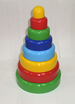 Пирамидка (8 дет, 30 см) ПИ000120