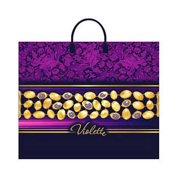 Пакет пласт.ручка (38*35/90мкм) Виолет