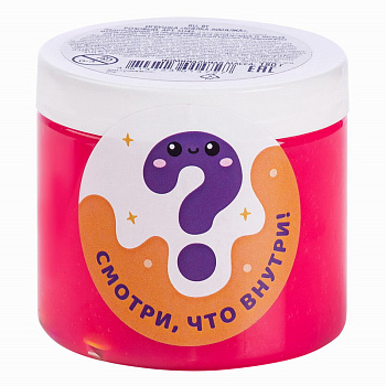 Слайм Мялка-жмялка, розовый и фигуркой авокадо (180г) SLI45 (Genio Kids-Art) 