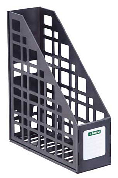 Лоток вертик.1-секц. СТАММ сборный 85мм черный ЛТ12