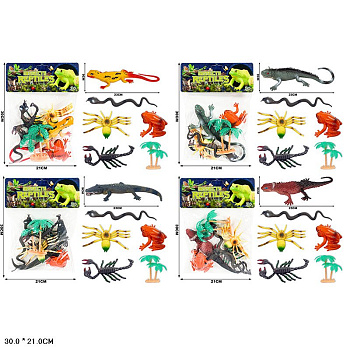 Набор "Рептилии" KC666-57 (6шт) в пакете