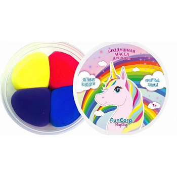 Воздушная масса д/лепки FunCorp Playclay (50гр) Радуга