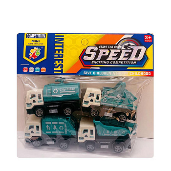 Набор спецтехники 546-8B (4шт) в пакете