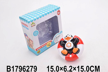 Игрушка ПВХ для купания SL87030 (пингвин) в/к