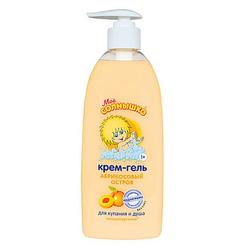 Крем-гель д/купания/душа Моё Солнышко Абрикосовый остров (400мл)1743