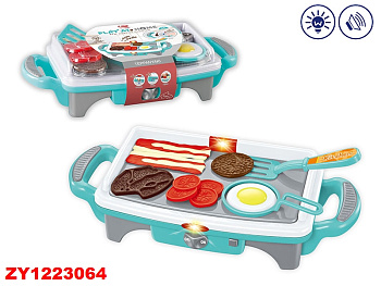 Гриль (игрушка) QF2908G-1 на батар. с продуктами