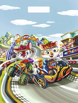 Пакет вырубной полиэтил.(36,5х48см) Гонщики ПО-9071