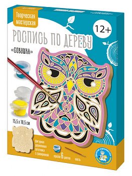 Роспись по дереву Совушка 04904 (Дес.Кор.)