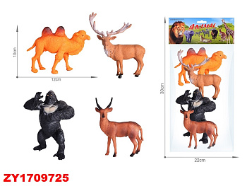 Набор "Животные леса и пустыни" SM87-45 (4шт)в пакете