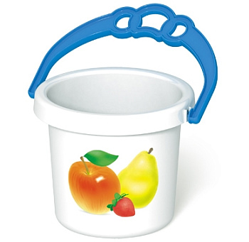 Ведро (0,8л) Фантазия белое 01289 (Стеллар)