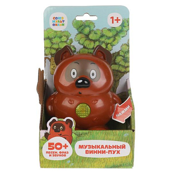 Винни-Пух развив. СЮМ (50песен,фраз героев,звуков,свет) в/к HT1144-R