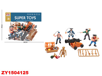 Набор "Пираты" 0810-36 (4шт) в пакете