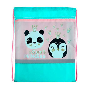 Сумка д/обуви ПЧЕЛКА СДС-57 MAX "Царские зверюшки" 490*410мм,карман,светоотраж.п