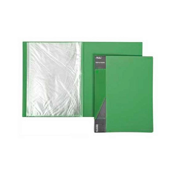 Папка с вкладышами/ 30 ХАТ А4 Standard 00107 зеленая пластик.