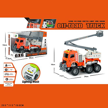 Кран подъемный DS-82 24см. с автовышкой, свет, звук в/к