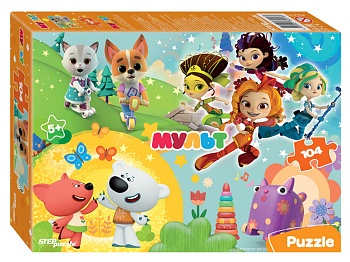 Пазлы (104эл) Сказочный патруль и др.Мульт 82216 (Степ Пазл)