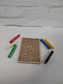 Раскраска пластилином 9