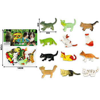 Набор "Кошки" SF666-93 (12шт) в пакете